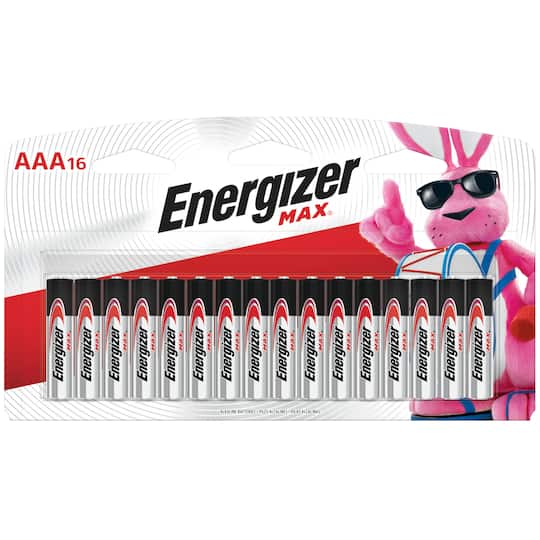 Energizer MAX® AAA16 Alkaline Batteries, 16ct. | Michaels®
